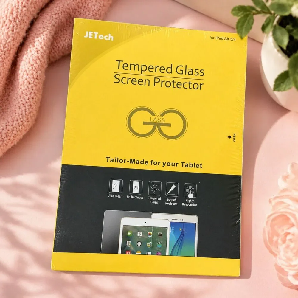 JETech Tempered Glass Screen Protector for iPad Air 5th 4th Gen 10.9
